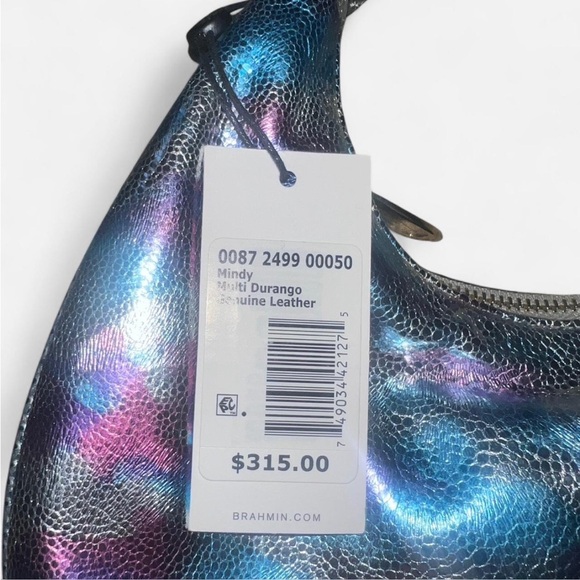 Brahmin Shimmering Multicolor Shoulder Bag Durango hobo bag new with tags - Picture 3 of 7